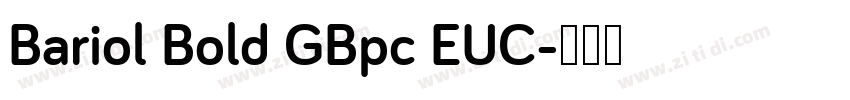 Bariol Bold GBpc EUC字体转换